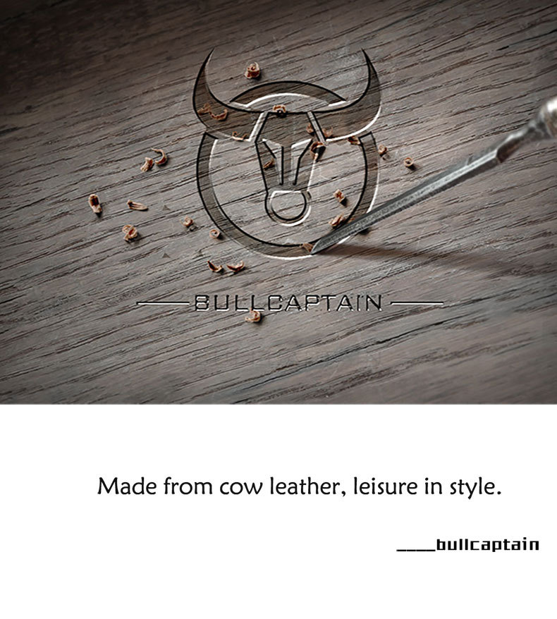 BULLCAPTAIN-Genuine-Leather-Mens-Zipper-Wallet-RFID-Blocking-Short-Wallet-Vintage-Multi-card-Holder--2019305