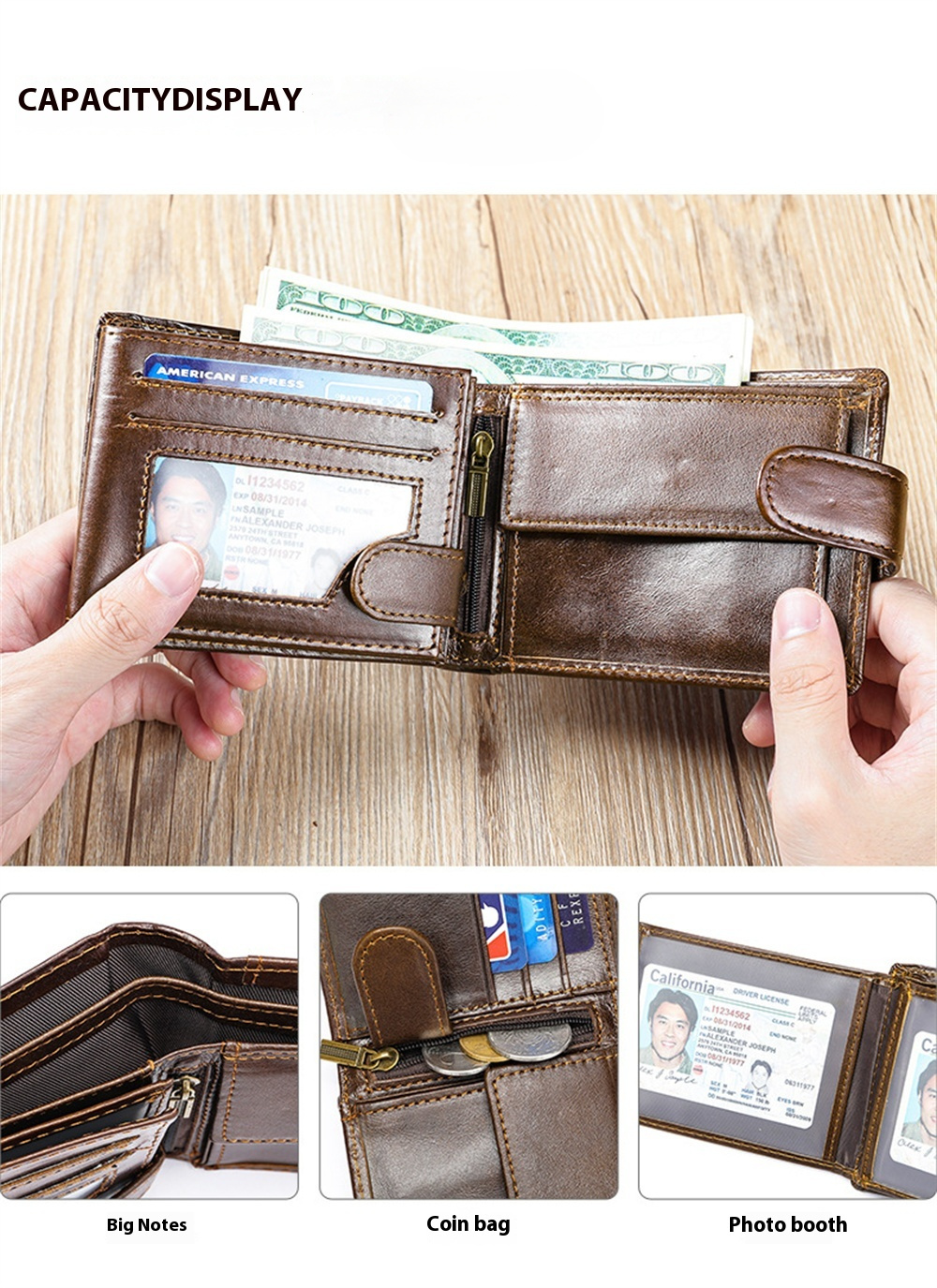 Ekphero-Mens-Retro-Genuine-Leather-Wallet-Compact-Multi-Card-Money-Clip-Multi-Slot-Anti-theft-Credit-2026471