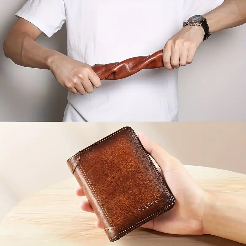 Ekphero-Mens-Wallet-Genuine-Leather-RFID-Blocking-Short-Wallet-Vintage-Thin-Multi-Function-ID-Credit-2022019